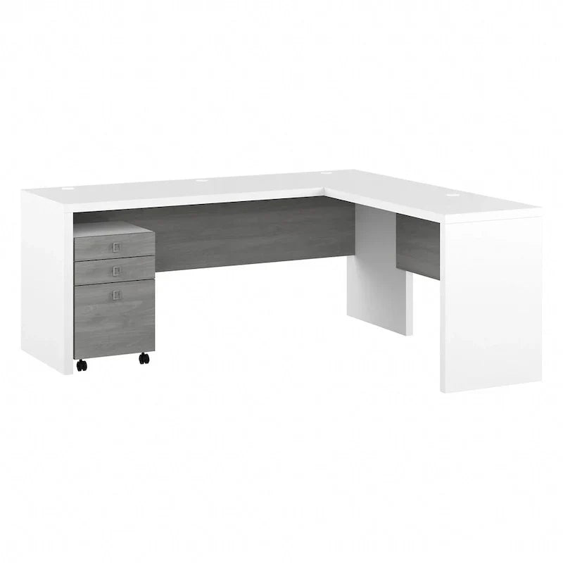 Bureau d'angle 72W Echo avec tiroirs par Bush Business Furniture