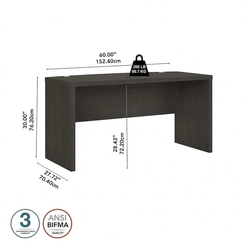 Bureau à façade cintrée Echo 60W de Bush Business Furniture