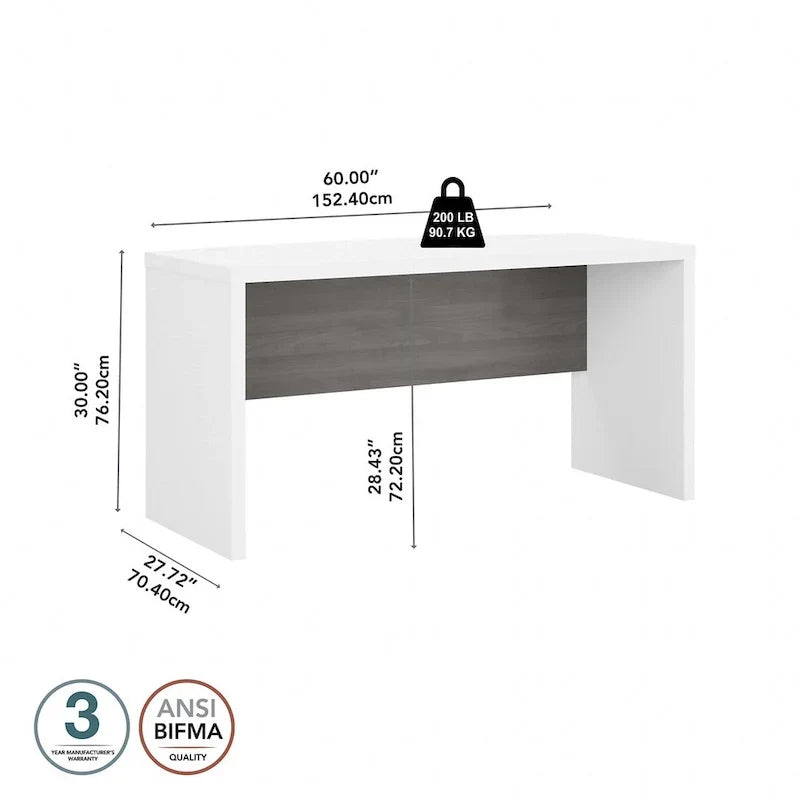 Bureau à façade cintrée Echo 60W de Bush Business Furniture