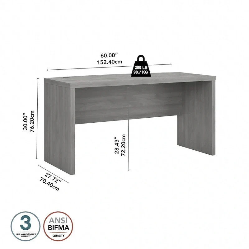 Bureau à façade cintrée Echo 60W de Bush Business Furniture