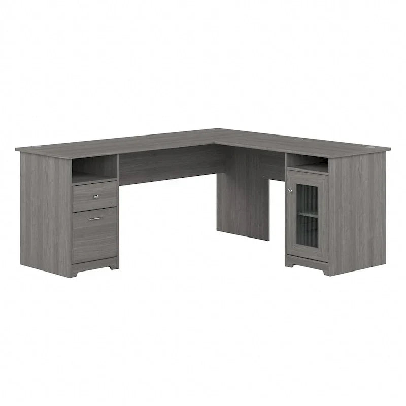 Bureau d'ordinateur en L Cabot 72W avec rangement par Bush Furniture