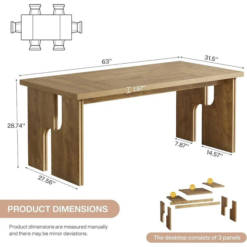 Table de conférence de 5 pieds Table de réunion Mobilier de salle de réunion et de séminaire