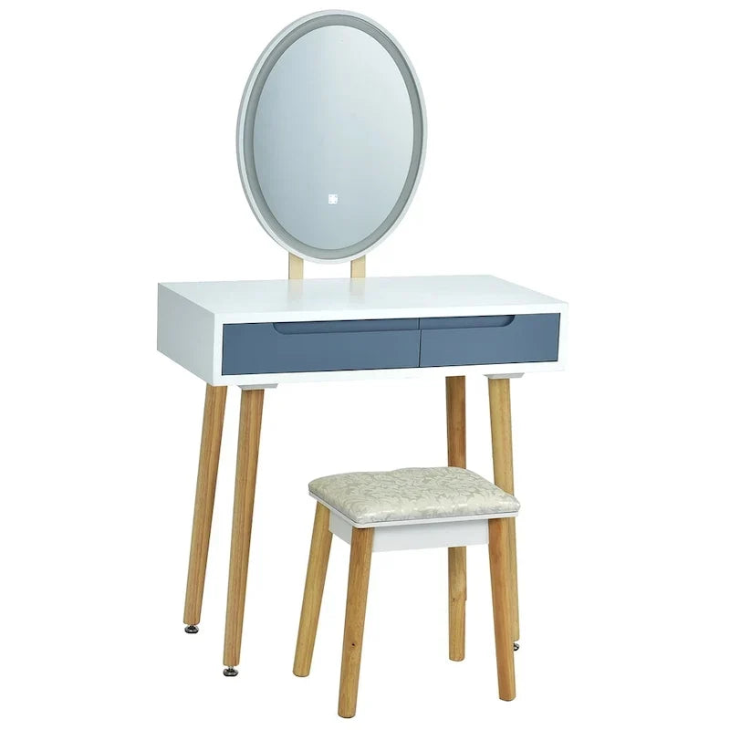 Costway Table de maquillage coiffeuse écran tactile 3 modes d'éclairage – Voir détails