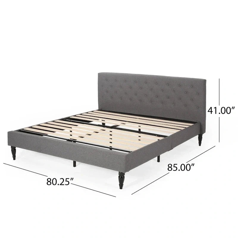 Lit plateforme rembourré King Atterbury par Christopher Knight Home