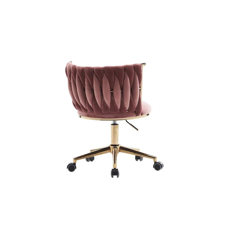 Fauteuils de bureau ergonomiques rembourrés avec roulettes pivotantes réglables