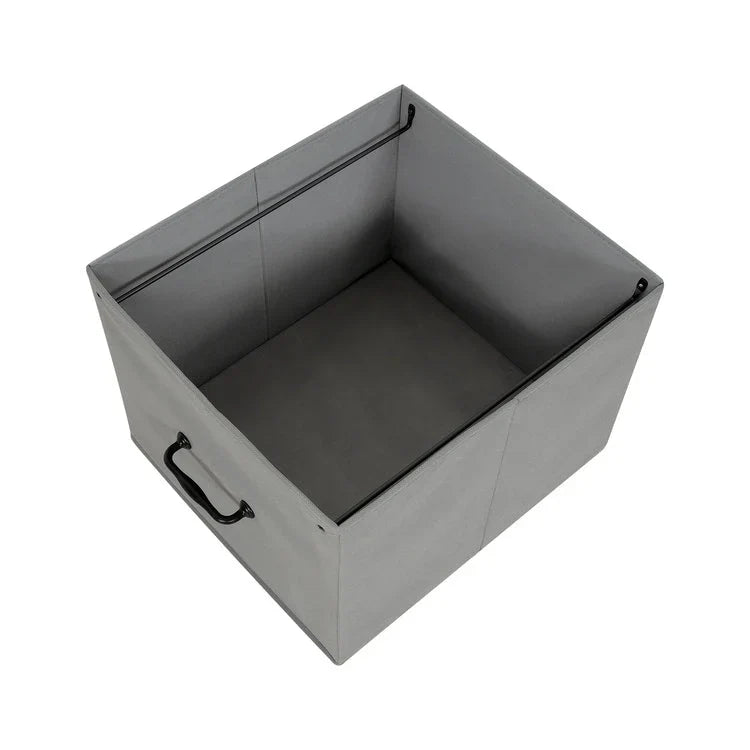 Meuble de classement mobile à 2 tiroirs avec support d'imprimante roulant avec étagère de rangement ouverte, armoire de classement verticale en tissu
