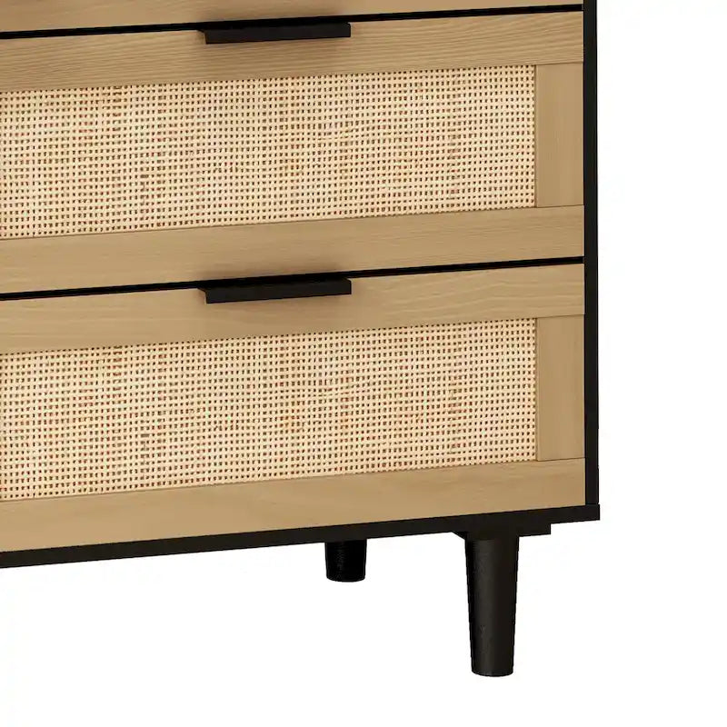 Commode 6 tiroirs en rotin Commode en rotin