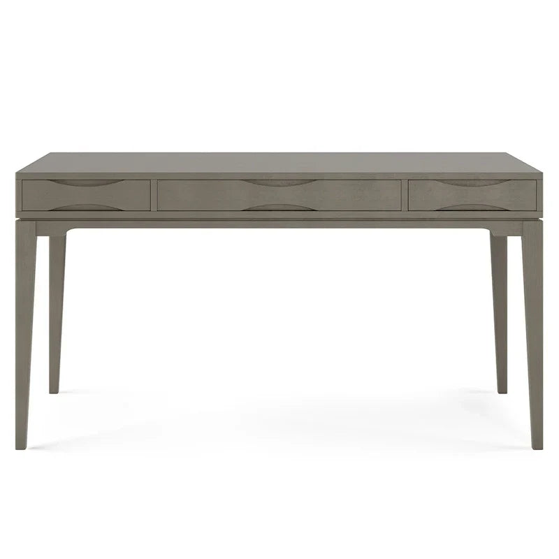 WYNDENHALL Pearson Bureau d'écriture professionnel en bois massif de 152 cm de large, style moderne du milieu du siècle