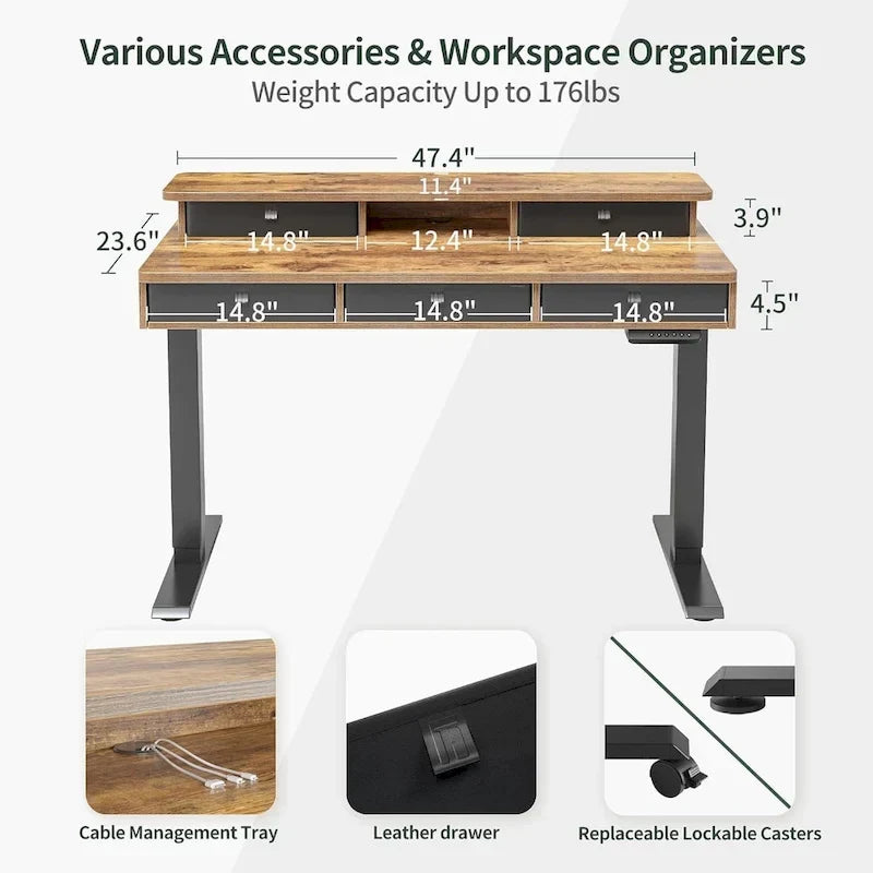 FEZIBO/Meubles de bureau à domicile/Bois/Bureaux