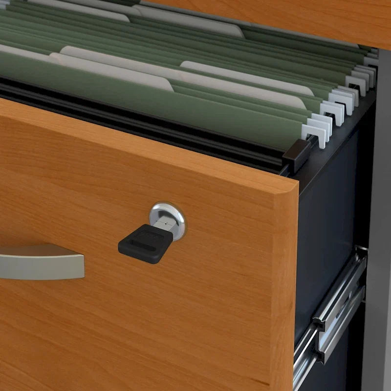 Bureau 72 x 30 de la série C avec huche et tiroirs par Bush Business Furniture