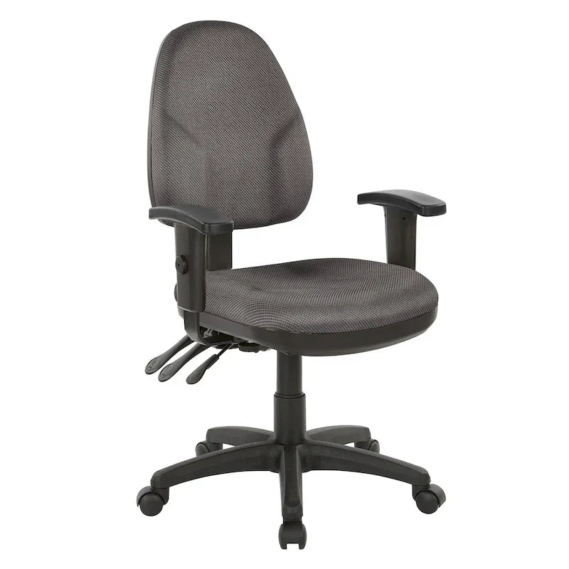 Chaise ergonomique multifonction avec hauteur de dossier réglable