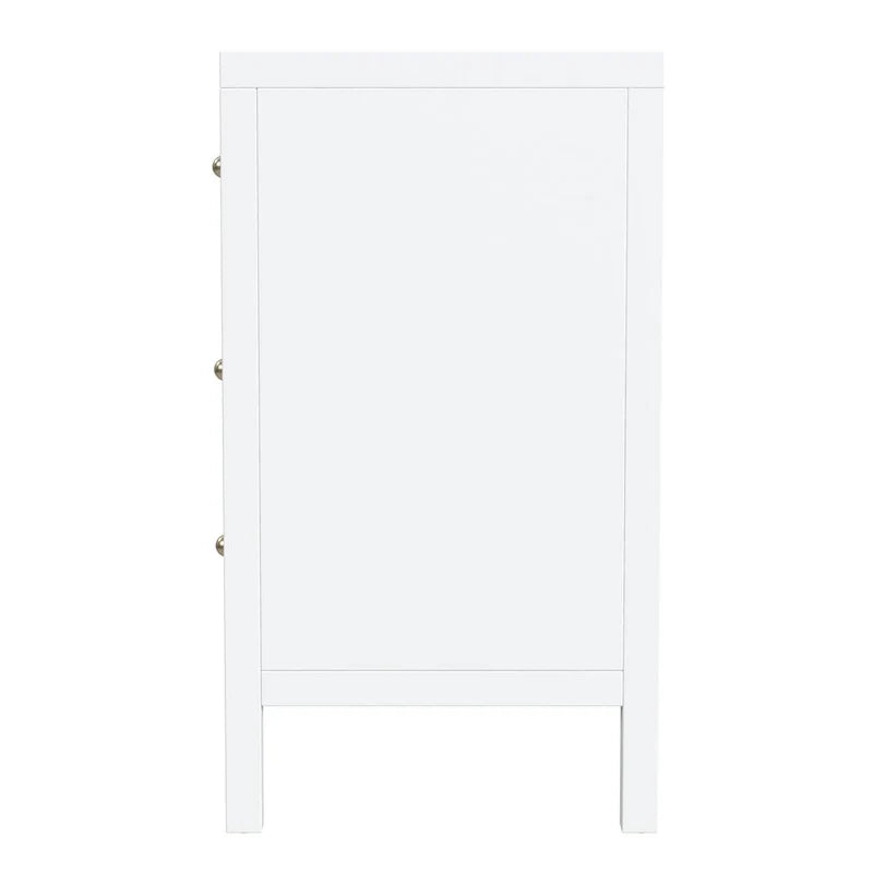 Commode large en bois à 6 tiroirs Nora