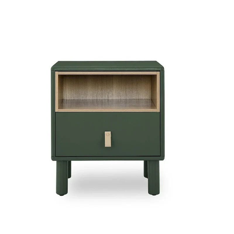 Table de chevet moderne en bois avec tiroir