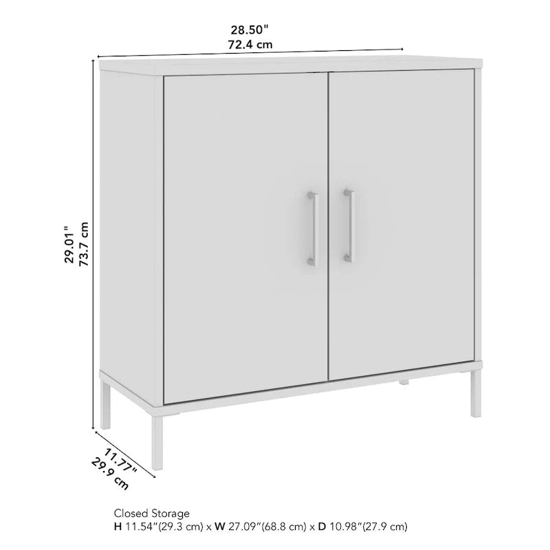 Petit meuble de rangement Essence avec portes par Bush Furniture