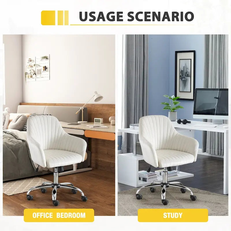 Chaise de bureau de loisirs moderne GEITIN avec hauteur réglable