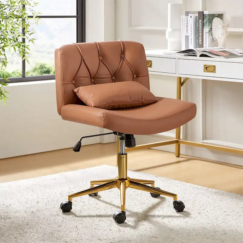Chaise de bureau pivotante et inclinable Charlie Modern avec coussin par HULALA HOME