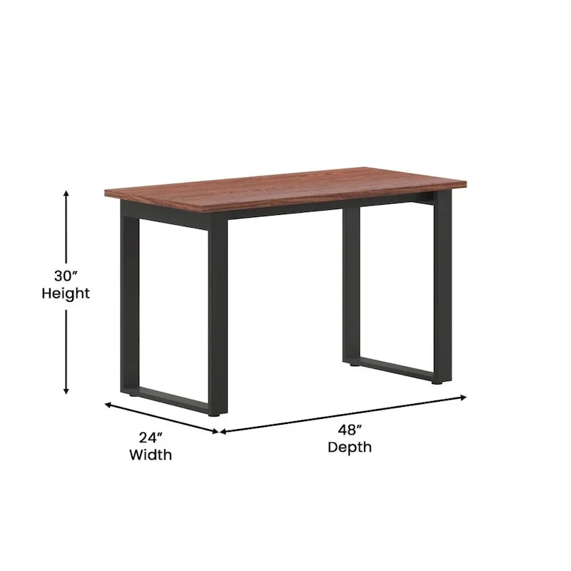 Table de conférence commerciale avec plateau stratifié et piètement en U
