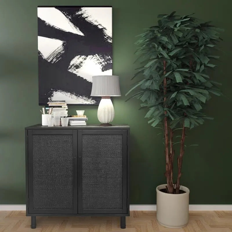 Hopper Studio Delancey Armoire noire 2 portes