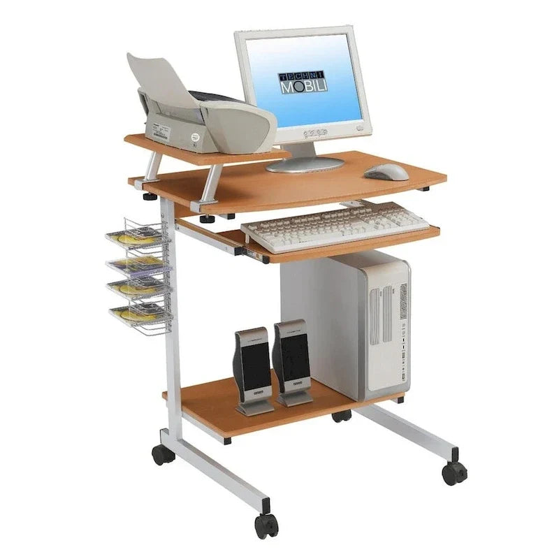 Bureau d'ordinateur compact et ergonomique