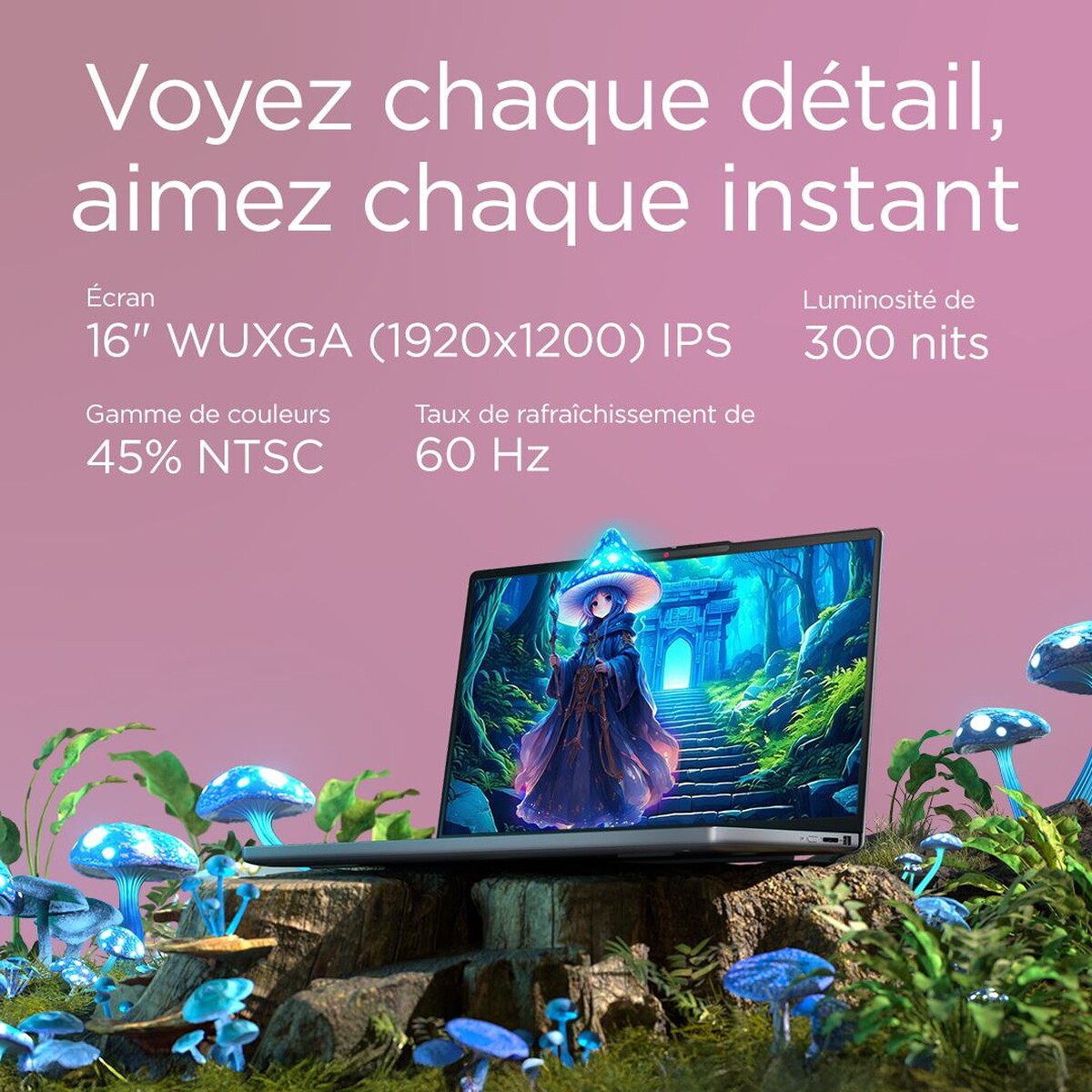 PC portable Lenovo IdeaPad Slim 3 16IRH10 16" 60 Hz Intel® Core™ i7 16 Go RAM 512 Go SSD Gris lunaire