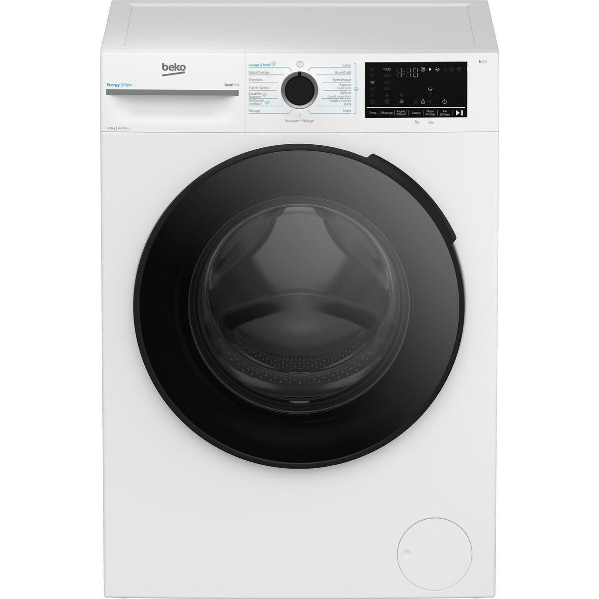 Lave-linge hublot Beko BM3WFT410451C Energy Spin