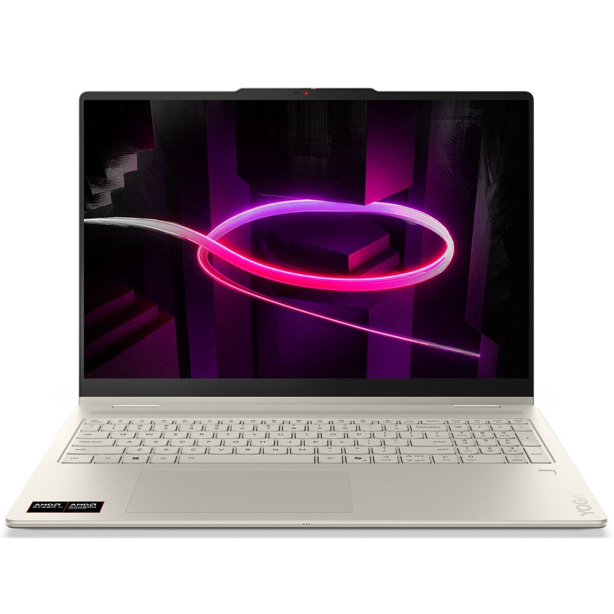 PC portable Lenovo 2-en-1 Yoga 7 16AGP11 16” OLED 60 Hz Ecran tactile AMD Ryzen™ AI 7 24 Go RAM 512 Go SSD Beige