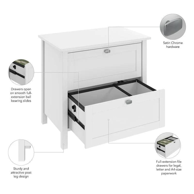 Meuble classeur latéral à 2 tiroirs Broadview de Bush Furniture
