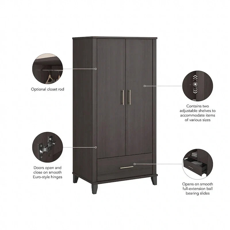 Meuble de rangement Somerset avec tiroir pour cuisine de Bush Furniture