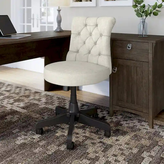 Chaise de bureau mi-hauteur capitonnée Salinas par Bush Furniture