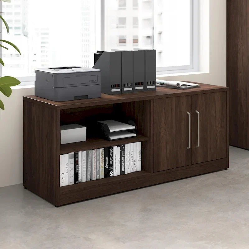 Meuble bas de rangement Bush Business Furniture Vista avec portes et étagères