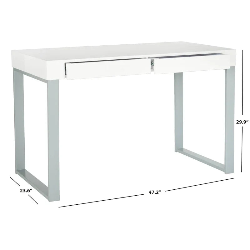 Bureau Barton blanc/gris SAFAVIEH