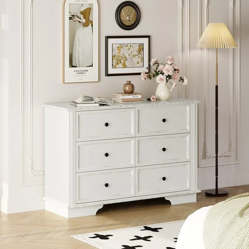 Armoire à Cinq Tiroirs en MDF Peint (1Pc)