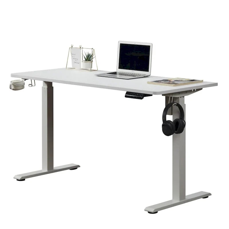 Bureau électrique réglable en hauteur KOWO K3041 55 - Poste de travail assis-debout pour bureau à domicile, avec mémoire de position