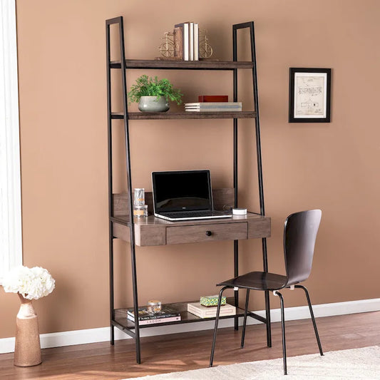 Bureau échelle industriel en bois gris Luesta de SEI Furniture
