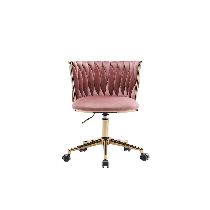 Fauteuils de bureau ergonomiques rembourrés avec roulettes pivotantes réglables