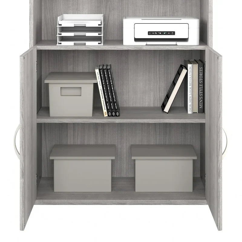 Bibliothèque hybride 5 étagères avec portes de Bush Business Furniture
