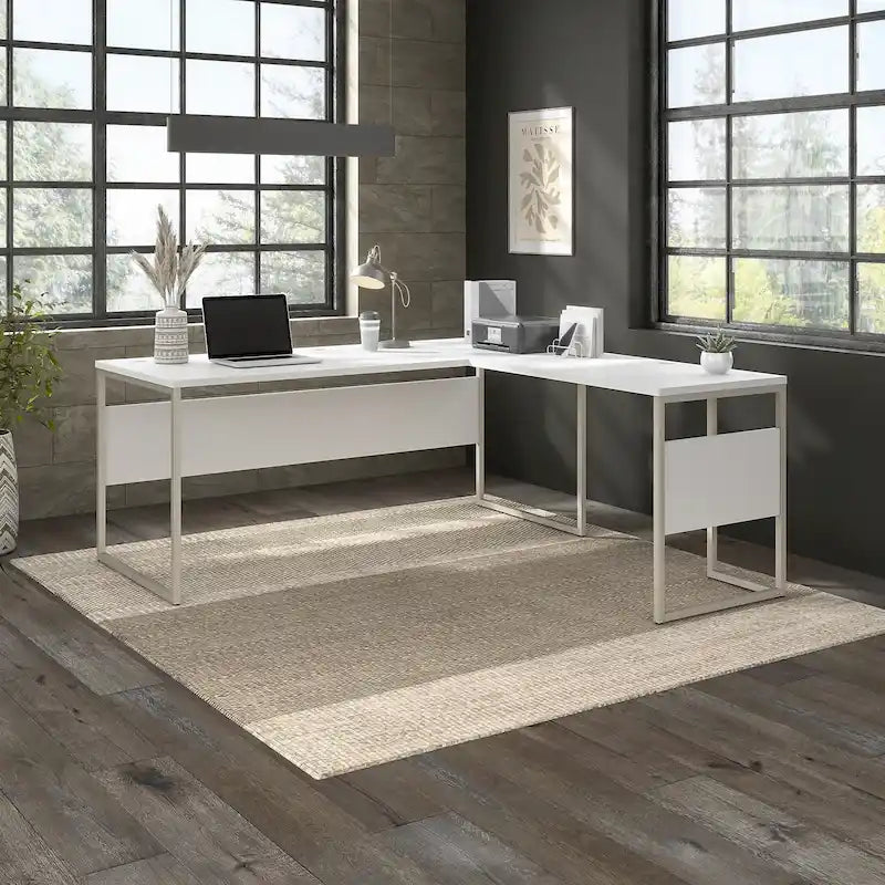 Bureau en L Hybrid de 72 po L x 30 po P de Bush Business Furniture