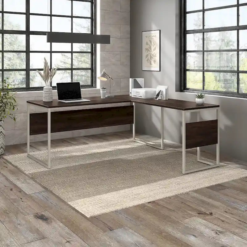Bureau en L Hybrid de 72 po L x 30 po P de Bush Business Furniture