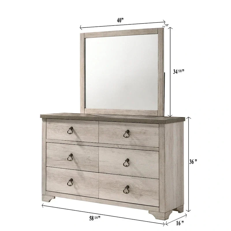 Parure de chambre 5 pièces avec tête de lit panneaux en bois flotté rustique Anallese