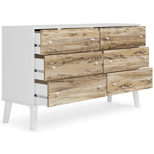 Commode à 6 tiroirs au fini grain de bois Piperton de Signature Design by Ashley