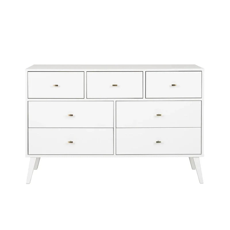 Commode à 7 tiroirs Prepac Milo de style Mid-Century
