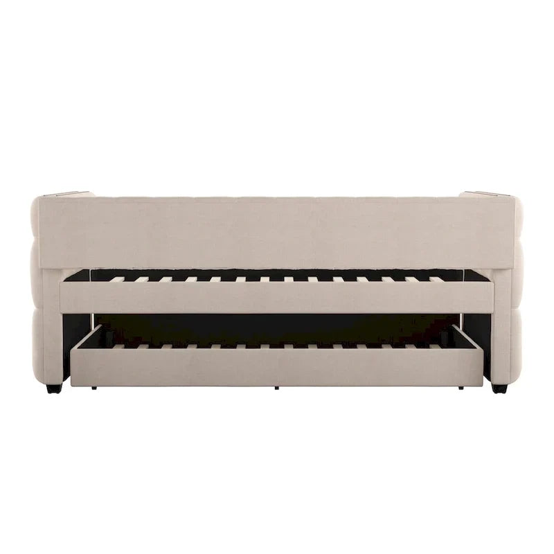 Lit de repos capitonné Knightsbridge Twin Tufted Nailhead par iNSPIRE Q Artisan