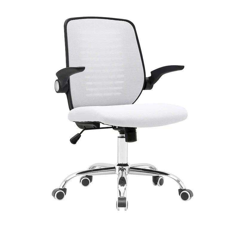 Chaise de bureau Porthos Home Hank, dossier en maille, siège réglable en hauteur