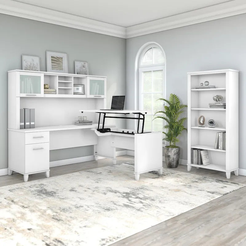 Rallonge de bureau Bush Furniture Somerset 42 po, 3 positions, assis-debout