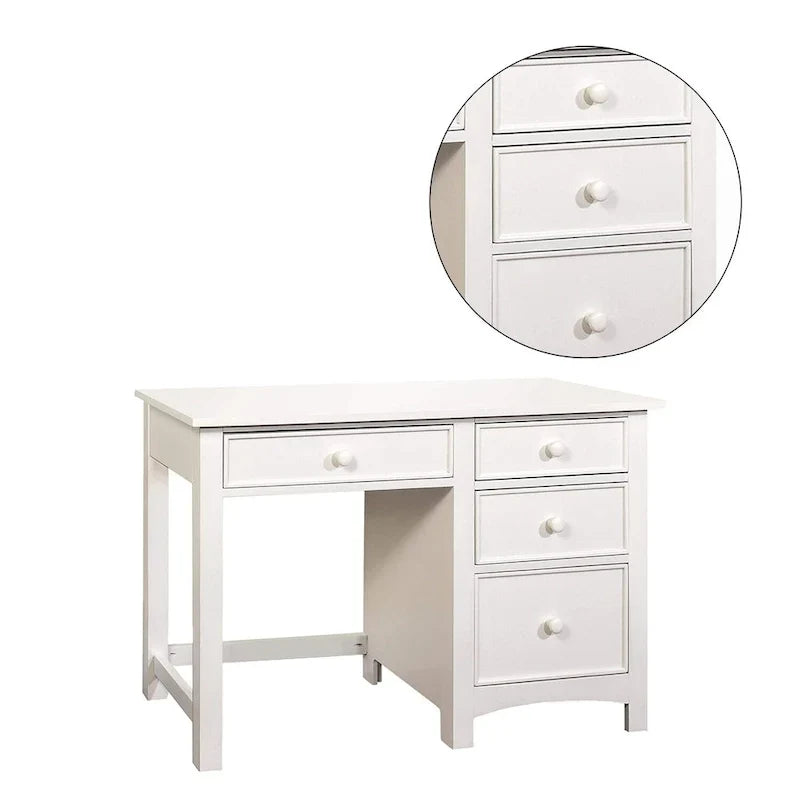 Bureau en bois avec quatre tiroirs