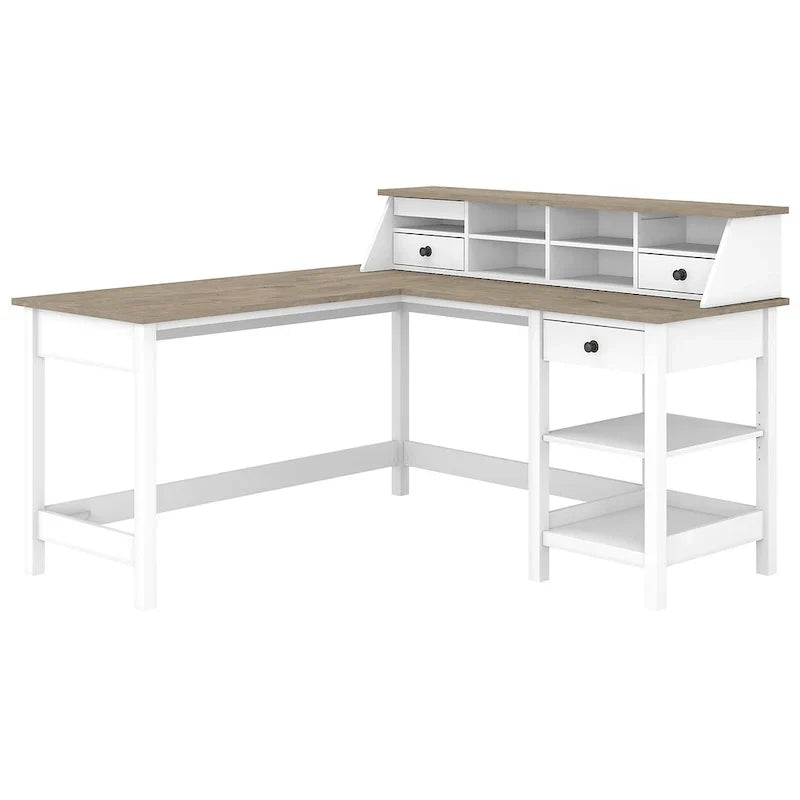 Bureau informatique en L Mayfield 60W avec organisateur de Bush Furniture