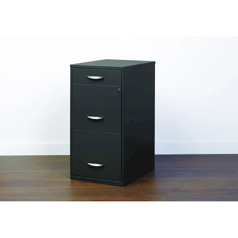 Classeur vertical Space Solutions à 3 tiroirs format lettre avec tiroir plumier, anthracite