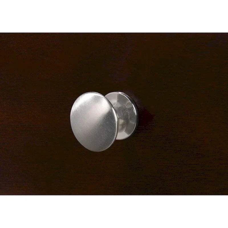 Ensemble de chambre à coucher Priscella 6 pièces en merisier foncé avec plateforme de rangement