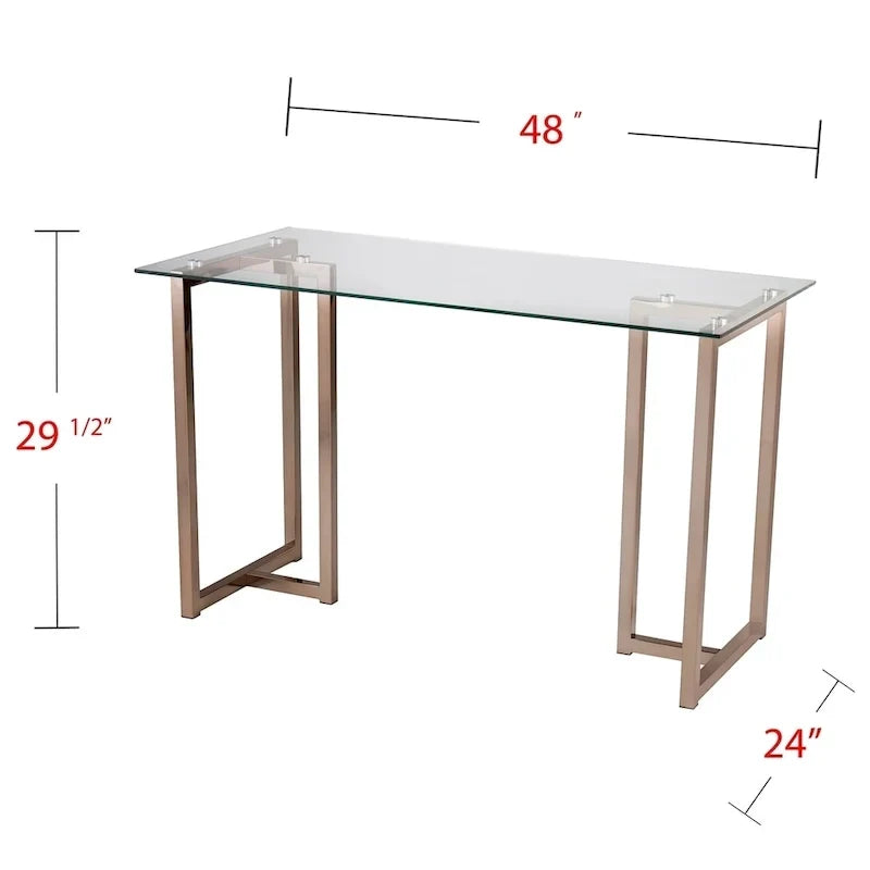 Bureau d'écriture champagne Haxor de SEI Furniture