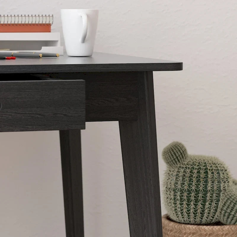 Bureau en bois de 39,4W, bureau d'écriture, bureau d'ordinateur